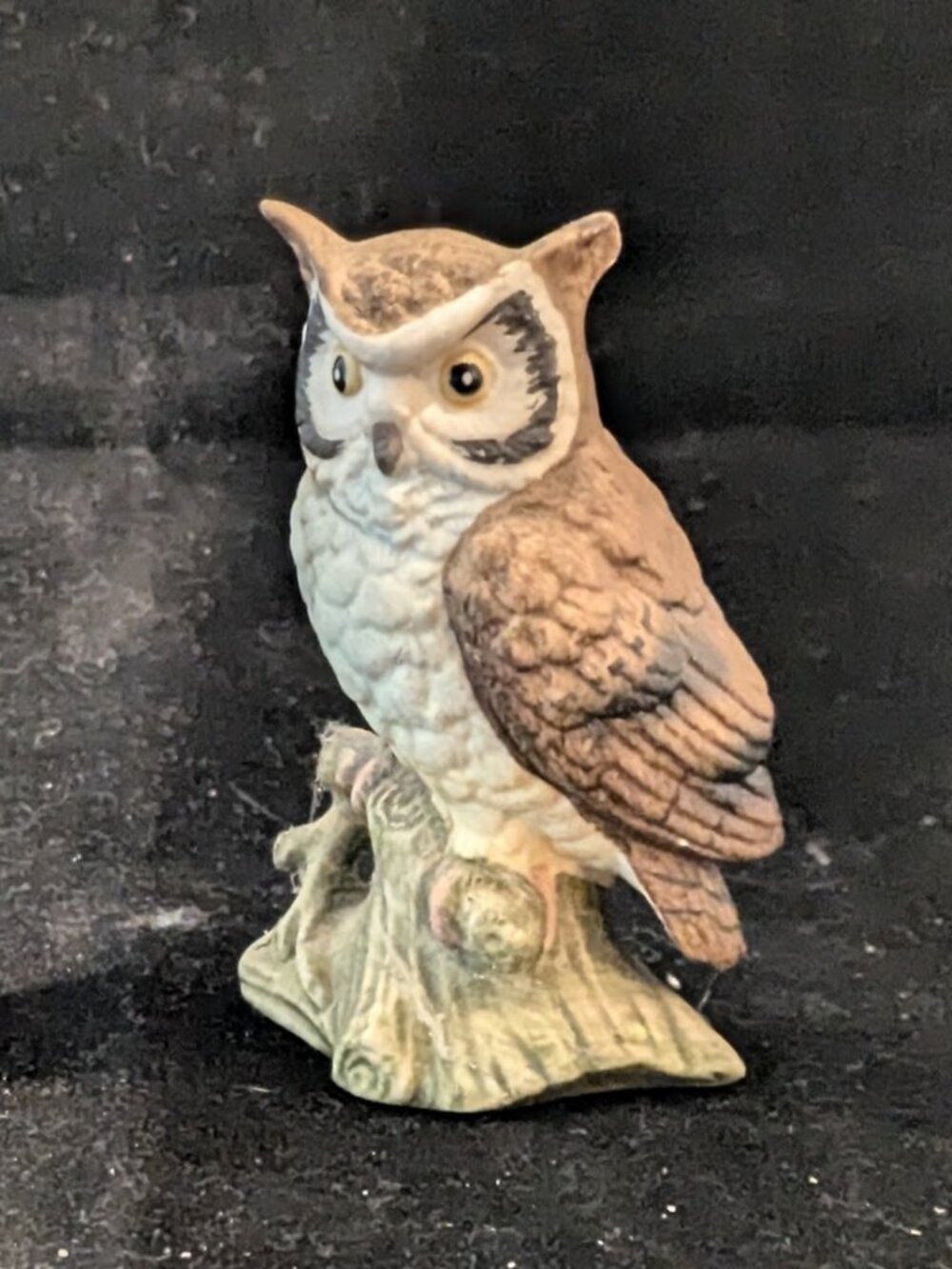 Lefton Miniature Owl Pair – #1000 – Vintage Taiwan Figurines